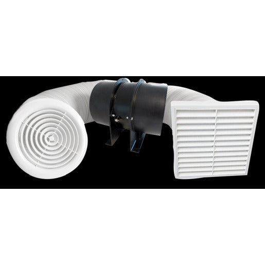 Manrose FAN0065 125mm Inline Extractor Fan with Timer - The Good Store