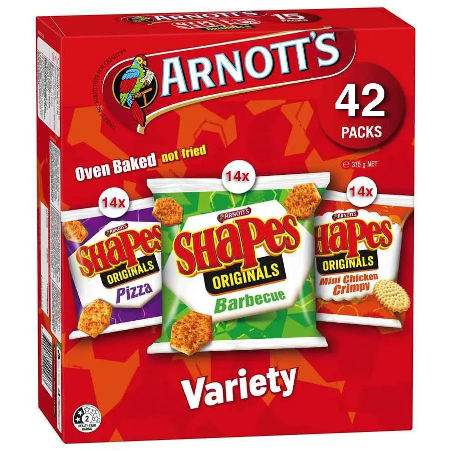 Arnott's Shapes Variety Pack - 42 Pack -  The Good Store