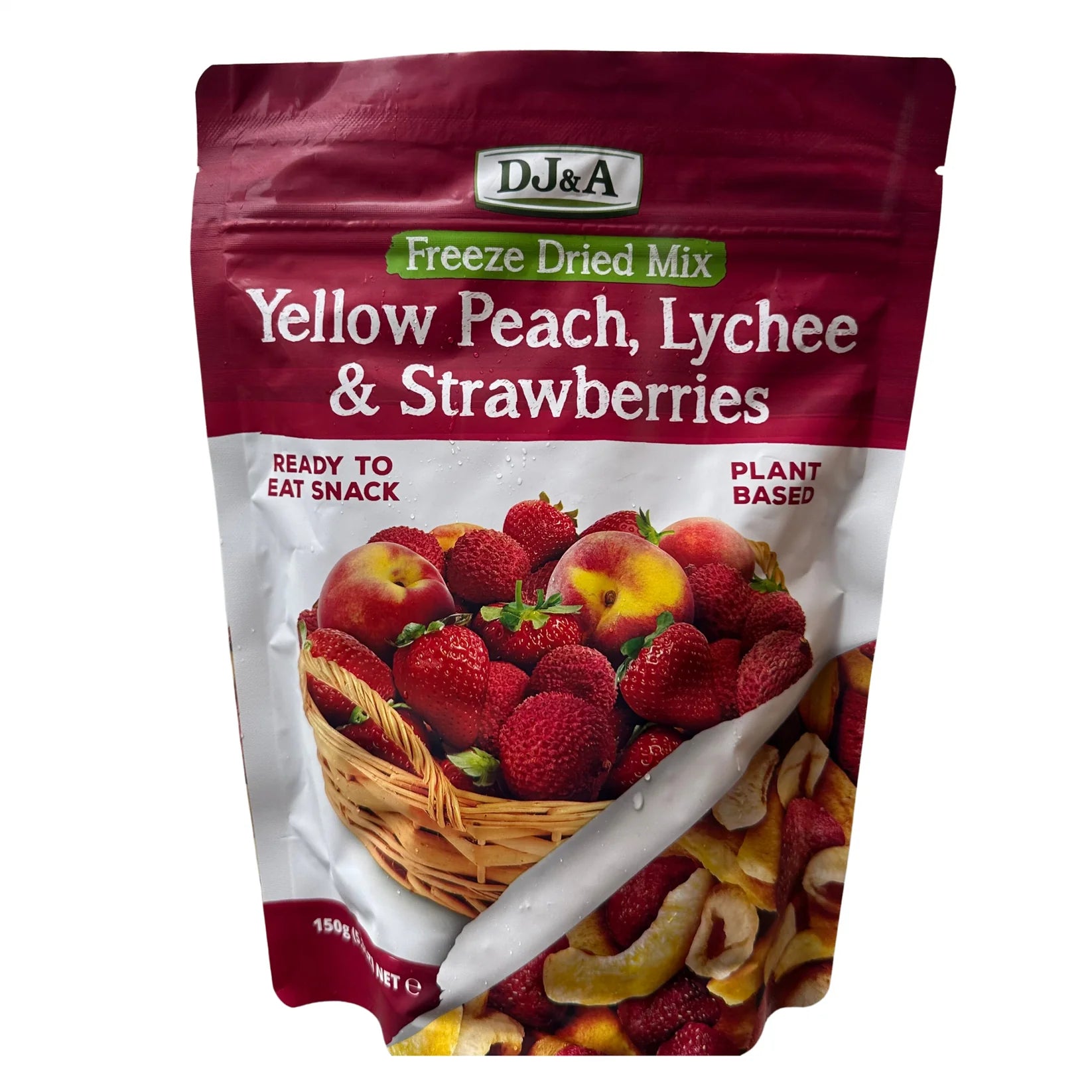 DJ&A Freeze Dried Yellow Peach Lychee & Strawberries 150g -  The Good Store