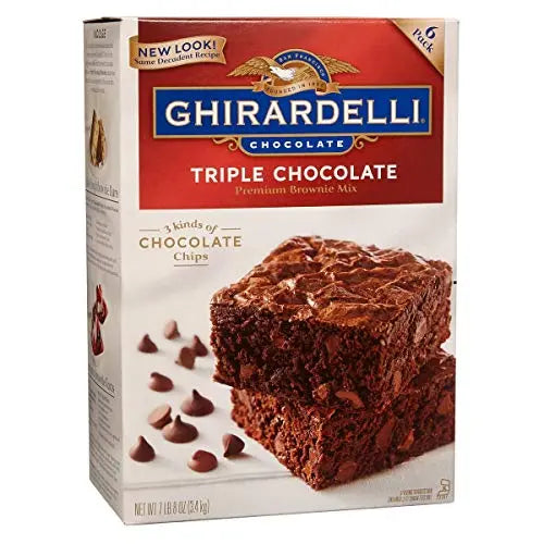 Ghiradelli Triple Chocolate Brownie Mix - 6 pack -  The Good Store