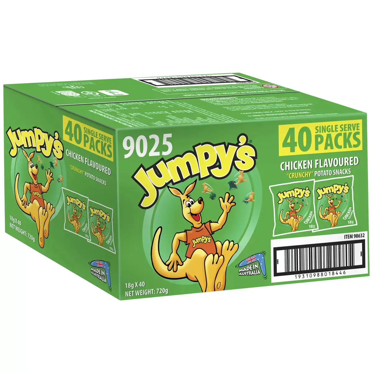 Jumpy’s Chicken Flavoured Potato Snacks 40 x 18g -  The Good Store