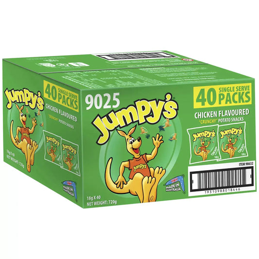 Jumpy’s Chicken Flavoured Potato Snacks 40 x 18g -  The Good Store