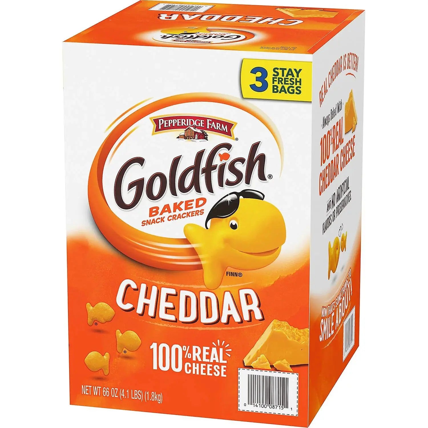 Pepperidge Farm Goldfish Crackers Cheddar Cheese - 3 pack -  The Good Store