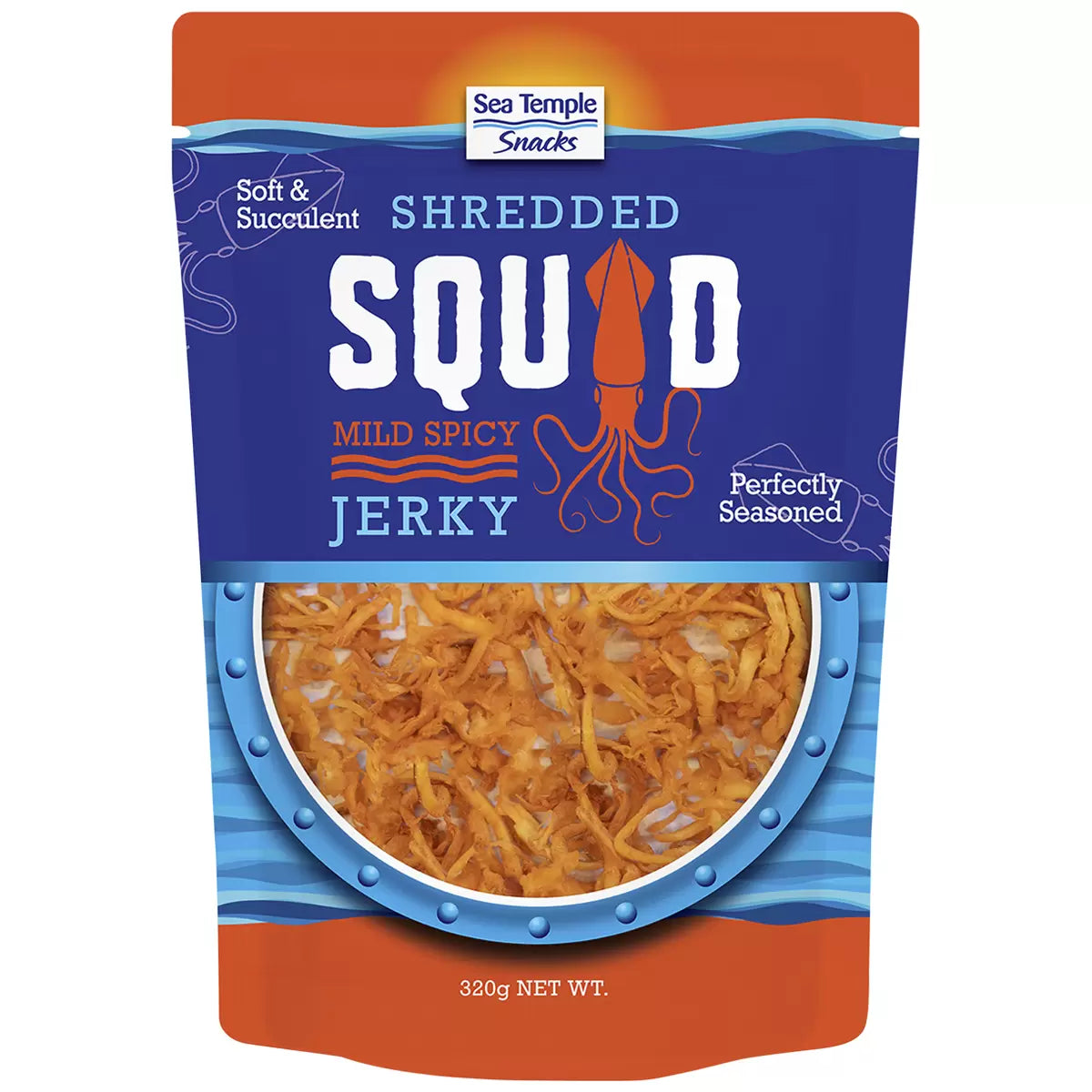 Sea Temple Spicy Shredded Squid 320g -  The Good Store