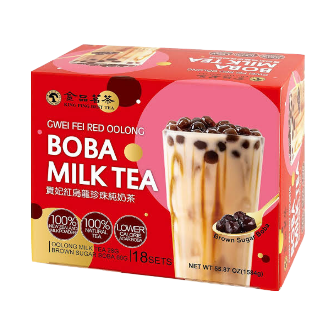 King Ping Best Tea Boba Tea Latte 18 Pack -  The Good Store