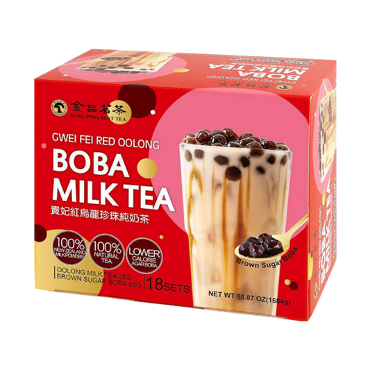 King Ping Best Tea Boba Tea Latte 18 Pack -  The Good Store