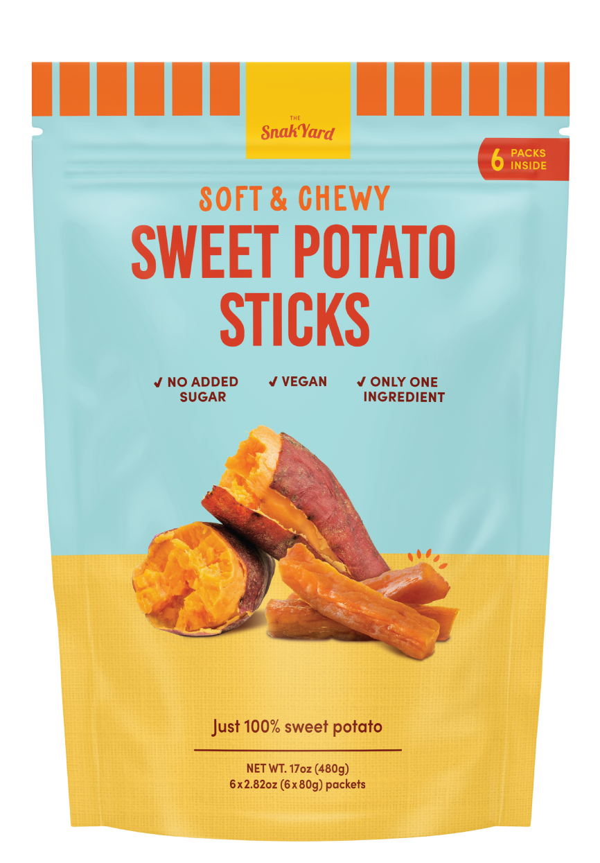 Snakyard Sweet Potato Sticks - 6x 80g pouches -  The Good Store