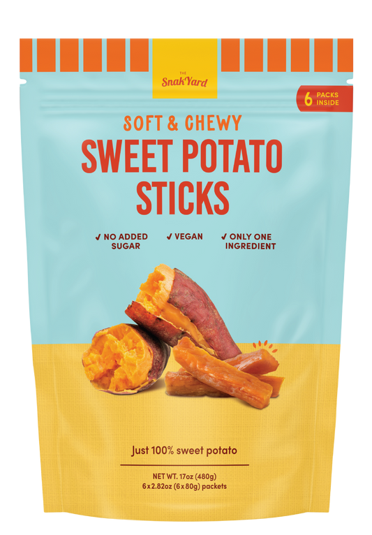 Snakyard Sweet Potato Sticks - 6x 80g pouches -  The Good Store