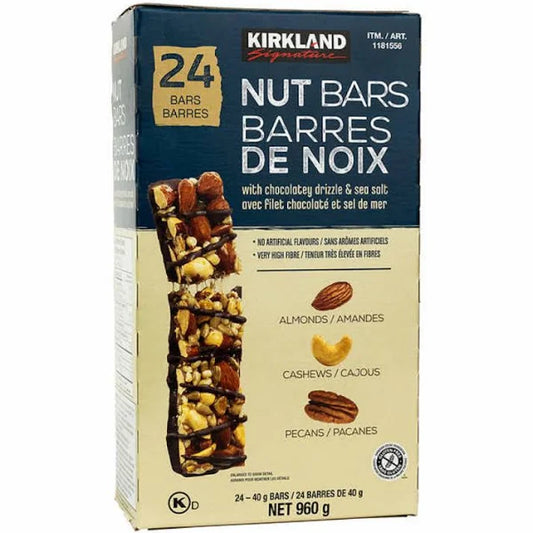 Kirkland Signature Nut Bars 24 Bars -  The Good Store